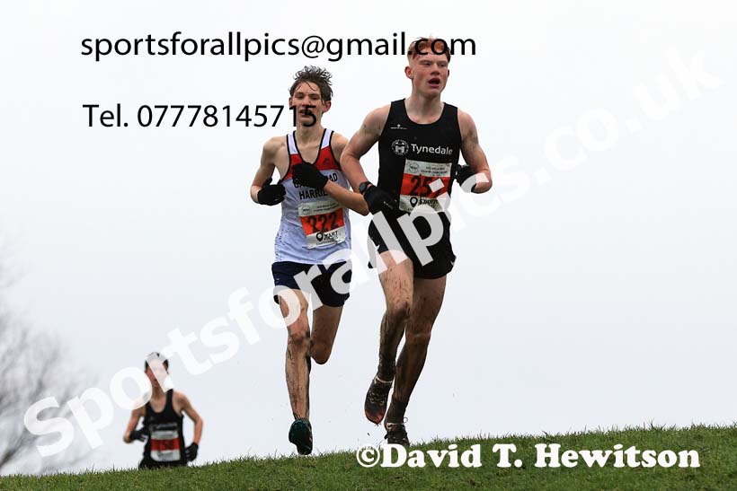 Boys under-15s 2023 North Eastern Cross Country Champs., Temple Park, South Shields. Photo: David T. Hewitson/Sports for All Pics